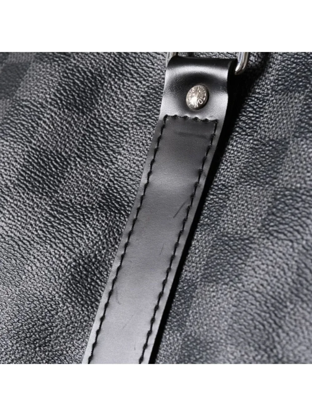 Louis Vuitton Keepall Bandouliere 55 Boston Bag Damier Graphite Black